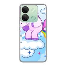 Чехол Unicorn на Infinix Smart 7 HD (Радуга единорожка)
