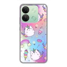 Чехол Unicorn на Infinix Smart 7 HD (Радуга и Единорог)