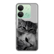 Чехол с рисунком кот на Infinix Smart 7 HD (Пара котов)