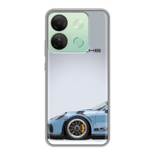 Чохол з авто Порше для Infinix Smart 7 HD – Блакитний Порше