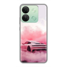 Чохол з авто Порше для Infinix Smart 7 HD – Рожевий Порше