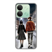 Чехол с дизайном Венздей 2 на Infinix Smart 7 HD – Уэнсдей и Тайлер