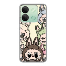 Чехол с Лабубу на Infinix Smart 7 HD (Коллаж Лабубу)