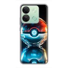 Чехол с Пикачу на Infinix Smart 7 HD (Мяч Пикачу)