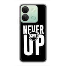 Силиконовый Чехол на Infinix Smart 7 HD с картинкой Nike (Never Give UP)