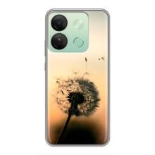Силиконовый Чехол с одуванчиками на Infinix Smart 7 HD (Роздумаханый одуванчик)