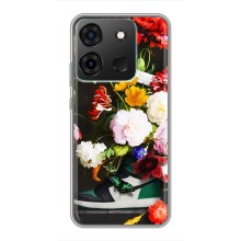 Брендновые Чехлы для Infinix Smart 7 - (PREMIUMPrint) – Nike цветы