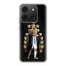 Чехлы для Infinix Smart 7 (Leo чемпион) (AlphaPrint) (Месси Король)