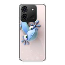 Чехлы с изображением разных животных для Infinix Smart 7 (Геккон)