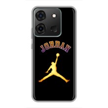Чехлы для Infinix Smart 7 - с картинкой JORDAN (AlphaPrint) (Jordan Gold)