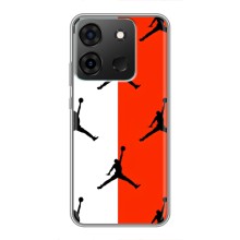 Чехлы для Infinix Smart 7 - с картинкой JORDAN (AlphaPrint) (Лого Джордан)
