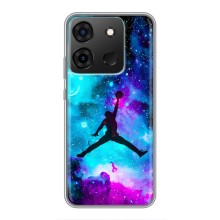 Чехлы для Infinix Smart 7 - с картинкой JORDAN (AlphaPrint) (Яркий Джордан)