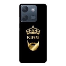 Чохол (Корона на чорному фоні) для Інфінікс Смарт 7 (KING)