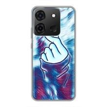 Чохол з принтом для Infinix Smart 7 (AlphaPrint - Знак сердечка)