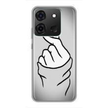 Чохол з принтом для Infinix Smart 7 (AlphaPrint - Знак сердечка)