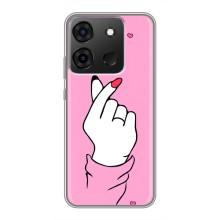 Чохол з принтом для Infinix Smart 7 (AlphaPrint - Знак сердечка)