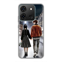 Чехол с дизайном Венздей 2 на Infinix Smart 7 – Уэнсдей и Тайлер