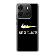 Чехол с логотипом Найк на Infinix Smart 7 (Nike just do it)
