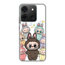 Чохол з принтом Лабубу для Infinix Smart 7
