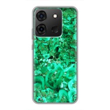 Мраморный чехол на Infinix Smart 7 (VPrint) (Салатный Мрамор)