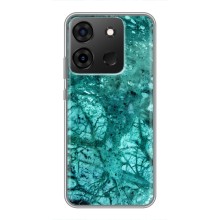 Мраморный чехол на Infinix Smart 7 (VPrint) (Зеленый мрамор)