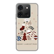 Рождественские Чехлы для Infinix Smart 7 (VPrint) (Merry Christmas)