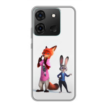 Силіконовий чохол з принтом Зоотрополіс для Infinix Smart 7 – Джуді і Нік