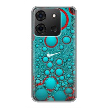 Силиконовый Чехол на Infinix Smart 7 с картинкой Nike (Найк зеленый)