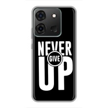 Силіконовый Чохол на Infinix Smart 7 з картинкою НАЙК – Never Give UP