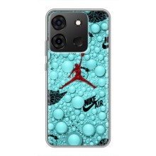 Силіконовый Чохол Nike Air Jordan на Інфінікс Смарт 7 (Джордан Найк)