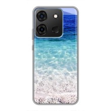 Силиконовый чехол с КАРТИНКАМИ лето для Infinix Smart 7 (AlphaPrint) (Море)
