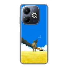 Чехлы на военную тематику для Infinix Smart 8 Plus – Попадание