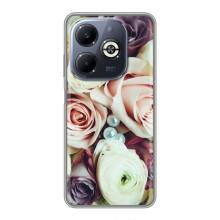 Чехлы с принтом Розочки для Infinix Smart 8 Plus – Букет РОЗ