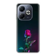 Чехлы с принтом Розочки для Infinix Smart 8 Plus – Ночная роза