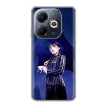 Чехлы с принтом Уэнсдей на Infinix Smart 8 Plus – Уэнсдей с зонтом
