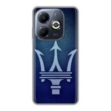 Чехлы с тематикой "Крутые машины" на Infinix Smart 8 Plus – Лого Maserati