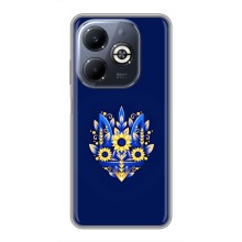 Чехлы для Infinix Smart 8 Plus  Укр. Символика (AlphaPrint) (Цветочный Герб)