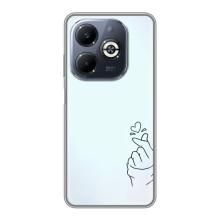 Чохол (Знак сердечка) для Infinix Smart 8 Plus – Сердечко на блакитному