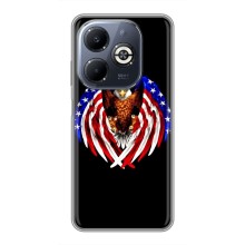 Чохол Прапор USA для Infinix Smart 8 Plus – Крила США