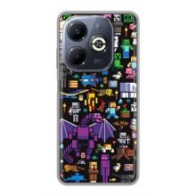 Чехол майнкрафт для Infinix Smart 8 Plus – Все персонажи