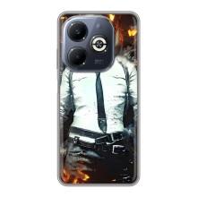 Силиконовый чехол с картинкой "Герой Pubg" на Infinix Smart 8 Plus – Man Пубг