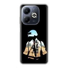Силиконовый чехол с картинкой "Герой Pubg" на Infinix Smart 8 Plus – Пубг мен