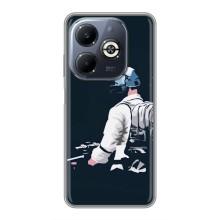 Силиконовый чехол с картинкой "Герой Pubg" на Infinix Smart 8 Plus – В экиперовке