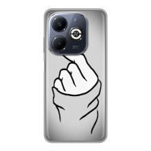 Чехол с принтом для Infinix Smart 8 Plus (AlphaPrint - Знак сердечка)