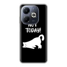 Бампер с изображением Котиков для Инфиникс Смарт 8 Плюс (Not Today)