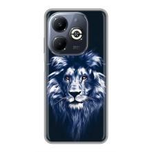Чехол с картинкой на Infinix Smart 8 Plus – Лев - синий