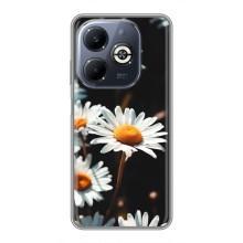 Чохол з ромашками на Infinix Smart 8 Plus – Білі ромашки