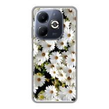 Чохол з ромашками на Infinix Smart 8 Plus – Рамка в ромашках