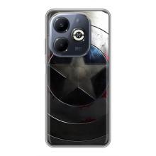 Чехол с Щитом Капитана Америки на Infinix Smart 8 Plus – Ретро Щит Капитана