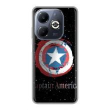 Чехол с Щитом Капитана Америки на Infinix Smart 8 Plus – Щит Капитана